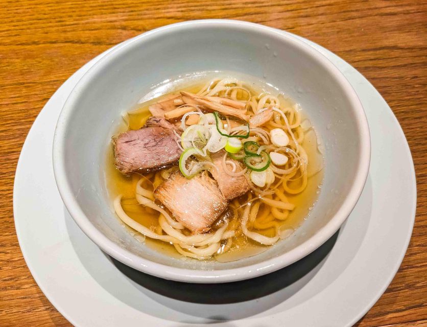 Breakfast Ramen Tour in Shinjuku, Tokyo - Shop One: classic Tokyo shoyu with two mini bowls