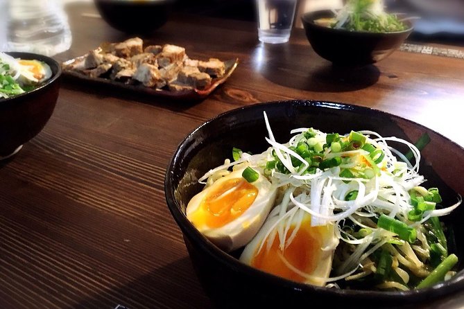 Home made Ramen you made from scratch!! - What You Cook: Dashi, Nitamago, Chashu, and Gyoza