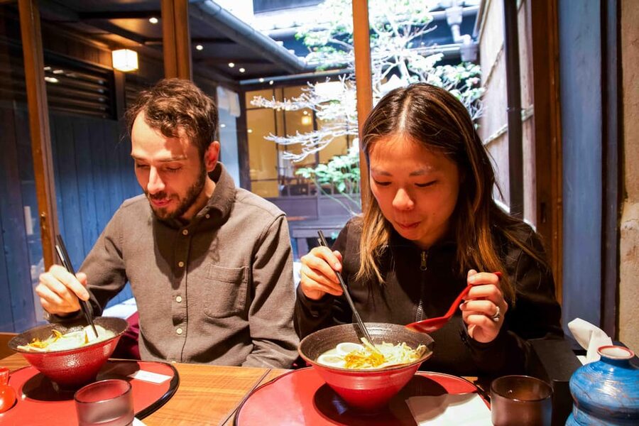Insider Kyoto Ramen Tour - Stop one: modern Kyoto ramen vibes and a yuzu finish