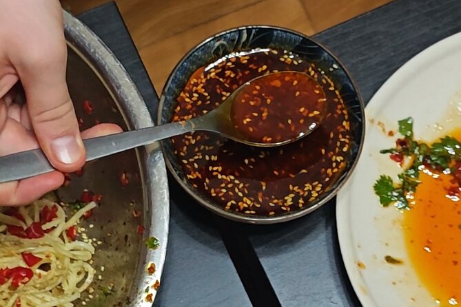 Learn cold noodle and wolf-teeth potato at local home - Meeting on Zhongxin Road: A Practical Home-Kitchen Setup