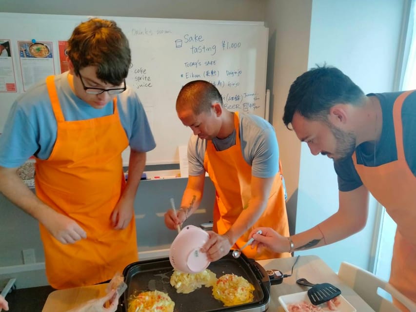 Okonomiyaki or Ramen&Gyoza Class with Local Shop Tour - From market to kitchen: small group learning that actually sticks