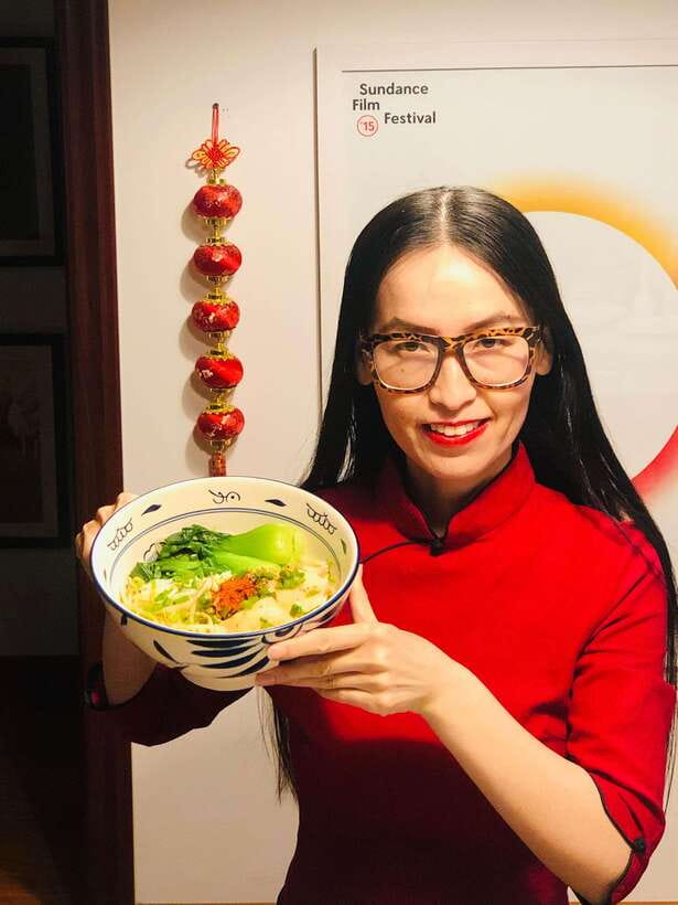 Online Cooking Class Hand Pulled Noodles by Sunflower Li - Meet Chef Sunflower Li: a Zoom cooking class that actually feels personal