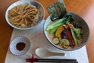 Ramen Making from Scratch with Tokyo Mom(Vegan Option Available) - The hands-on flow: ramen noodles, broth, then gyoza